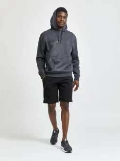 Trui Craft Men Core Craft Hood Dk Grey Melange -ontdek een breed assortiment van outdoor kleding 5 1910677 975000 CORE20Craft20hood20M Closeup4