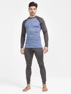 Ondershirt Craft Men Core Warm Baselayer LS Tee M Granite-Flow -ontdek een breed assortiment van outdoor kleding 5 1912532 985362 Core20Warm20Baselayer20LS20Tee20M Closeup4 Preview