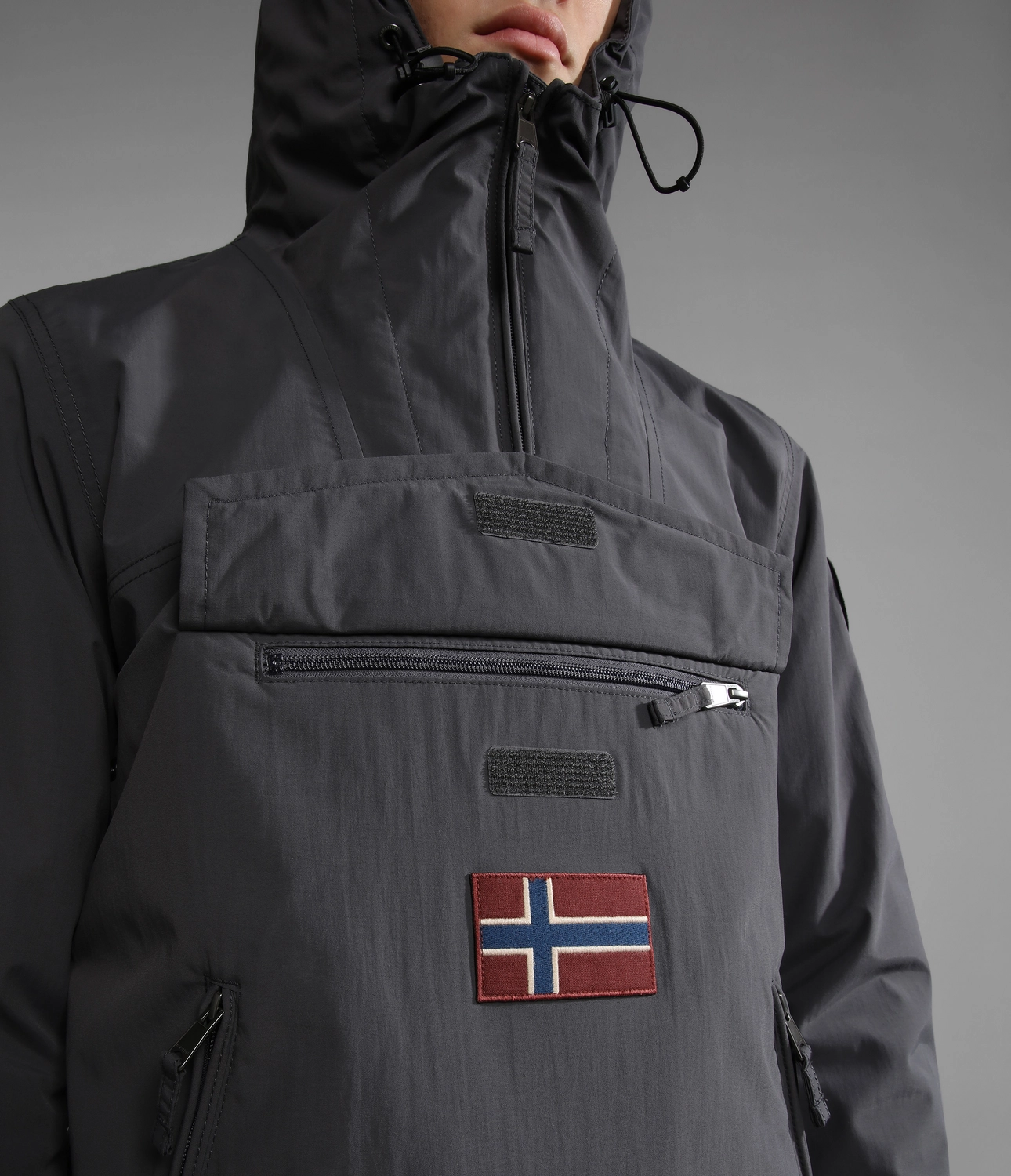 Jas Napapijri Men Rainforest Summer Pocket 3 Dark Grey Solid 7 Jas Napapijri Men Rainforest Summer Pocket 3 Dark Grey Solid - Afbeelding 5