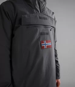 Jas Napapijri Men Rainforest Winter 3 Dark Grey Solid -ontdek een breed assortiment van outdoor kleding 5 NA4GMCH98 ALT5