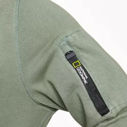 Trui National Geographic Men Garment Dyed Hoodie Agave Green -ontdek een breed assortiment van outdoor kleding 50116 775 180