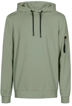 Trui National Geographic Men Garment Dyed Hoodie Agave Green