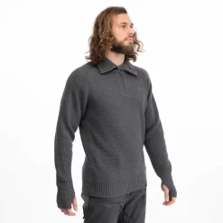 Trui Bergans Men Ulriken Jumper Solid Dark Grey -ontdek een breed assortiment van outdoor kleding 5414 2617 2