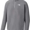 Trui The North Face Men 100 Glacier 1/4 Zip TNF Medium Grey Heather -ontdek een breed assortiment van outdoor kleding 5IHPDYY 1