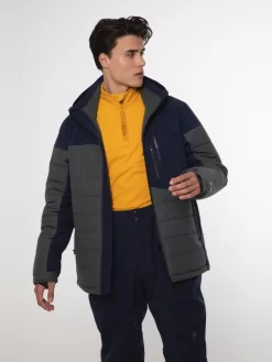 Ski Jas Protest Men Mount 21 Snowjacket Huntergreen -ontdek een breed assortiment van outdoor kleding 6711212 672 model front half 02