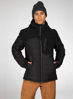 Ski Jas Protest Men Mount True Black -ontdek een breed assortiment van outdoor kleding 6711722 290 model front half 01 web