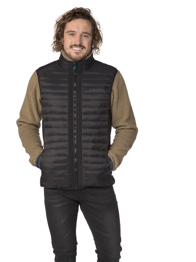 Bodywarmer Protest Men Durhams True Black 4 Bodywarmer Protest Men Durhams True Black - Afbeelding 2