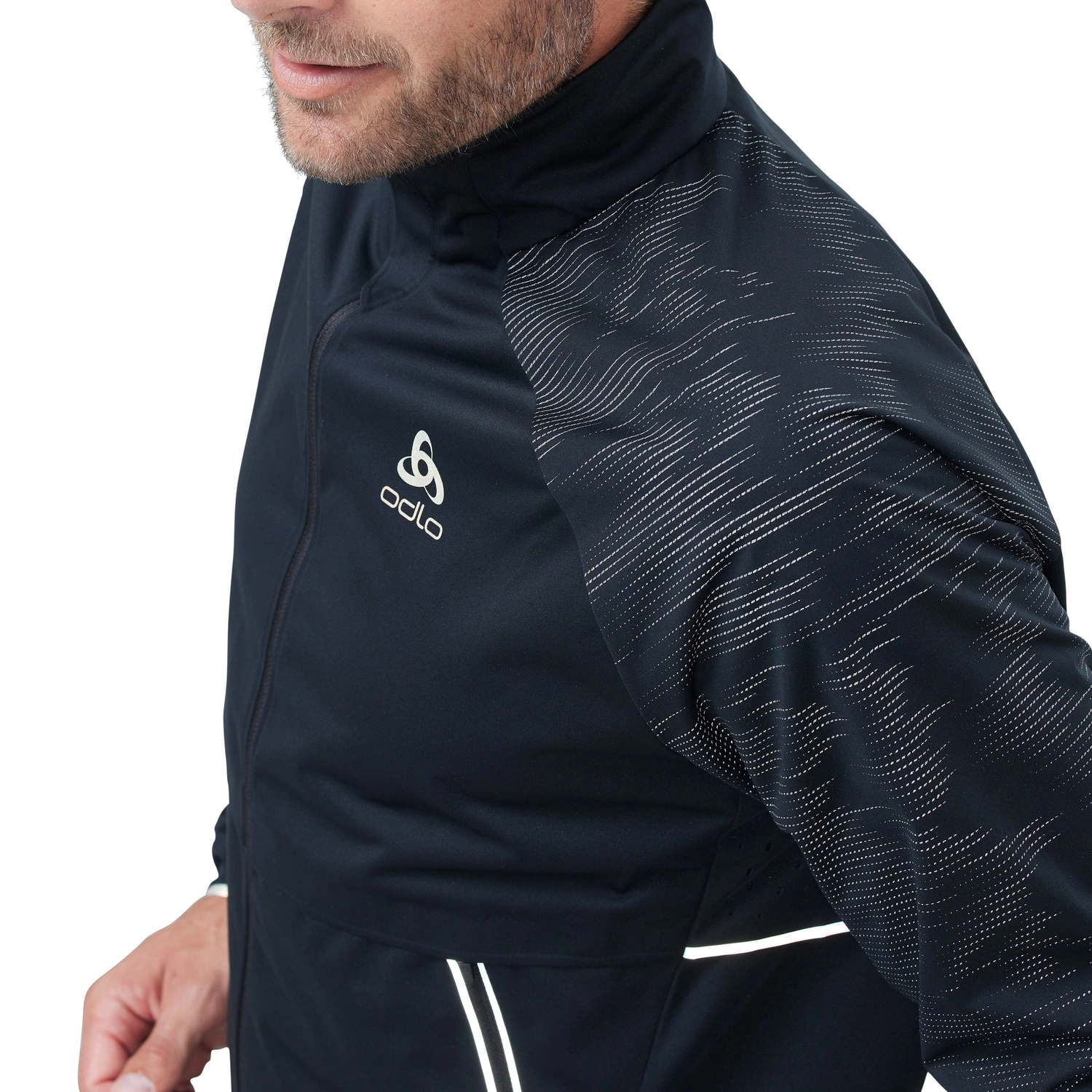 Hardloopjack Odlo Men Jacket Zeroweight Pro Warm Reflective Black 9 Hardloopjack Odlo Men Jacket Zeroweight Pro Warm Reflective Black - Afbeelding 7