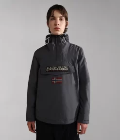 Jas Napapijri Men Rainforest Winter 3 Dark Grey Solid -ontdek een breed assortiment van outdoor kleding 7 NA4GMCH98 HERO