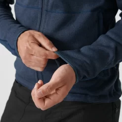 Trui Fjallraven Men Ovik Fleece Hoodie Deep Forest -ontdek een breed assortiment van outdoor kleding 7 Ovik Fleece Hoodie M 82252 560 J DETAIL FJR