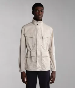 Jas Napapijri Men A-Inti Beige Silver -ontdek een breed assortiment van outdoor kleding 8 na4h5ln90 hero