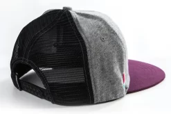 Pet Poederbaas Men Snapback Embleem Grijs Bordeauxrood -ontdek een breed assortiment van outdoor kleding CP01002 3