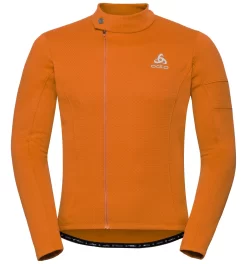 Vest Odlo Men Stand-Up Collar L/S Full Zip Lombardia W Hawaiian Sunset