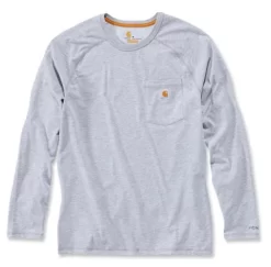 T-Shirt Carhartt Men Force Cotton T-Shirt L/S Heather Grey
