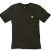 T-Shirt Carhartt Men Workwear Pocket S/S Peat -ontdek een breed assortiment van outdoor kleding EU 103296 306