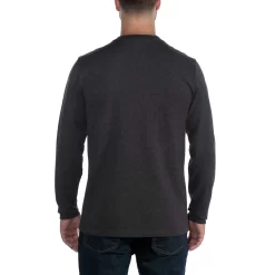 Shirt Carhartt Men Core Logo L/S Carbon Heather -ontdek een breed assortiment van outdoor kleding EU 104107 CRH AVB