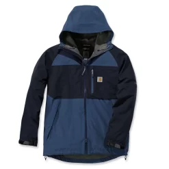Jas Carhartt Men Force Hooded Jacket Dark Blue Navy