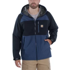 Jas Carhartt Men Force Hooded Jacket Dark Blue Navy -ontdek een breed assortiment van outdoor kleding EU 104245 492 AVF