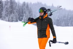Ski Jas KJUS Men Green Line Dark Olive Kjus Orange -ontdek een breed assortiment van outdoor kleding KJUS FW2223 ESchramm COPR0158