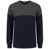 Trui Blue Loop Men Weekend Sweater Marine Light Grey