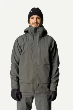 Ski Jas Houdini Men Rollercoaster Jacket Baremark Green -ontdek een breed assortiment van outdoor kleding Ms Rollercoaster Jacket Baremark Green 800060 174 P F 1503 C low