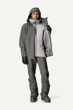 Ski Jas Houdini Men Rollercoaster Jacket Baremark Green -ontdek een breed assortiment van outdoor kleding Ms Rollercoaster Jacket Baremark Green 800060 174 S 0461 C low