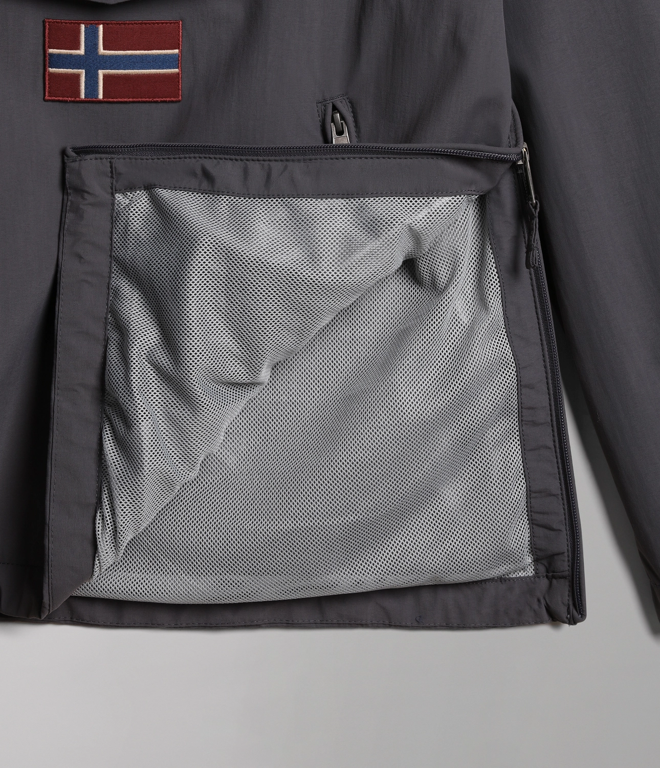 Jas Napapijri Men Rainforest Summer Pocket 3 Dark Grey Solid 9 Jas Napapijri Men Rainforest Summer Pocket 3 Dark Grey Solid - Afbeelding 7