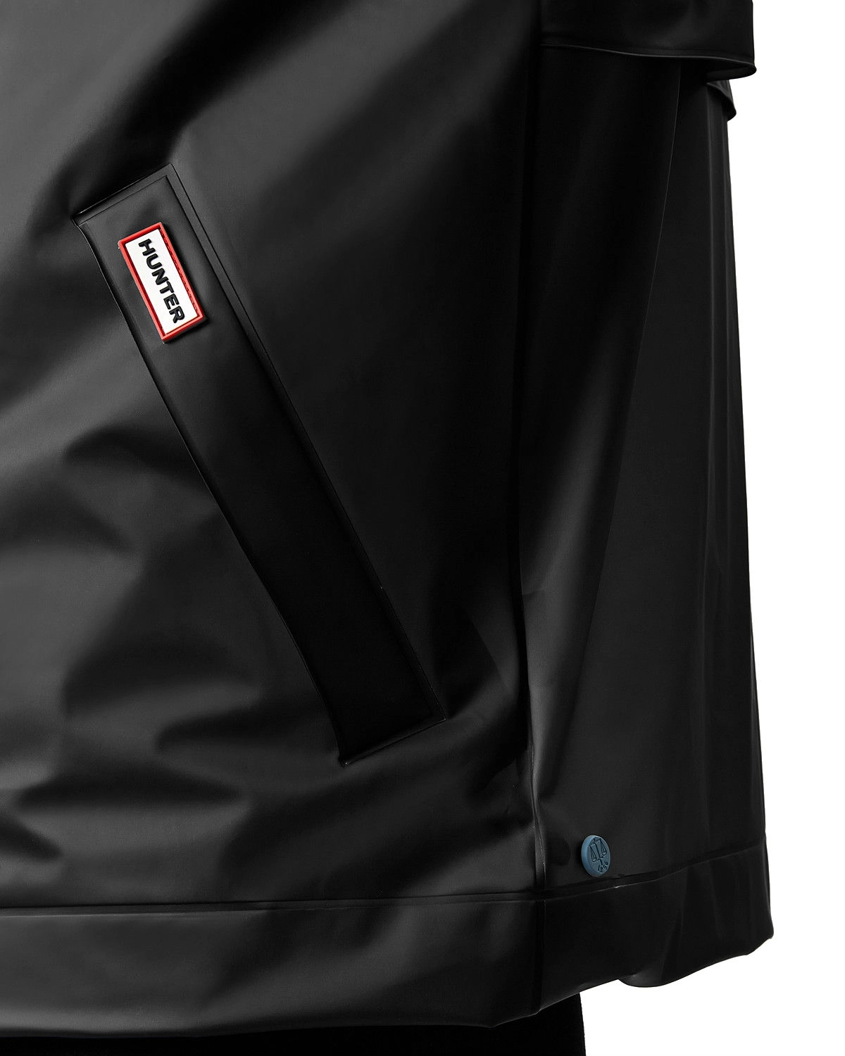 Regenjas Hunter Men Original Vinyl Windcheater Black 5 Regenjas Hunter Men Original Vinyl Windcheater Black - Afbeelding 3