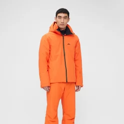 Ski Jas J.Lindeberg Men Truuli Ski Jacket Juicy Orange -ontdek een breed assortiment van outdoor kleding SMOW02268 G027 005