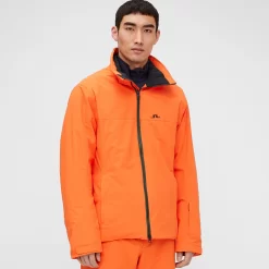 Ski Jas J.Lindeberg Men Truuli Ski Jacket Juicy Orange -ontdek een breed assortiment van outdoor kleding SMOW02268 G027 008