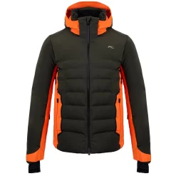 Ski Jas KJUS Men Green Line Dark Olive Kjus Orange