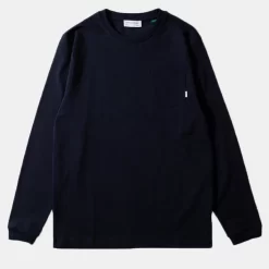 T-Shirt Edmmond Studios Men Hugo LS Navy