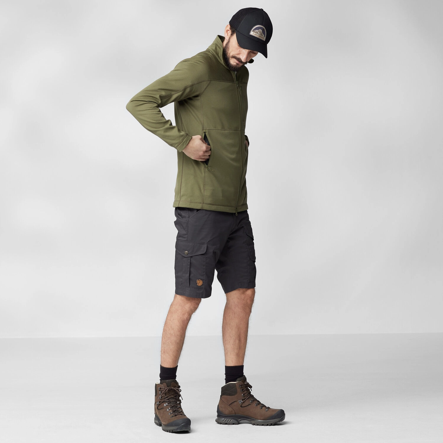 Vest Fjallraven Men Abisko Lite Fleece Jacket Sunset Orange 5 Vest Fjallraven Men Abisko Lite Fleece Jacket Sunset Orange - Afbeelding 3