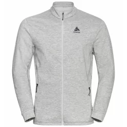 Longsleeve Odlo Men Mid Layer Full Zip Berra Grey Melange