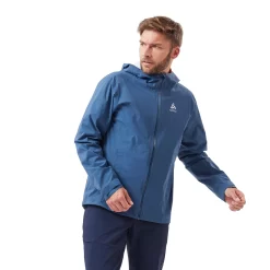 Jas Odlo Men Jacket Hardshell Aegis 2.5L Waterproof Blue Wing Teal -ontdek een breed assortiment van outdoor kleding cx460524