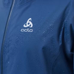 Jas Odlo Men Jacket Hardshell Aegis 2.5L Waterproof Blue Wing Teal -ontdek een breed assortiment van outdoor kleding cx460566