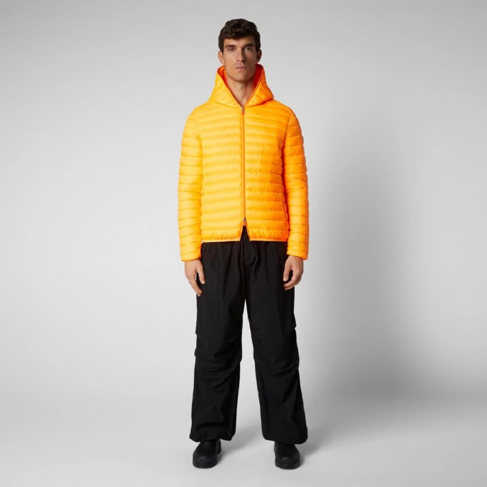 Jas Save The Duck Men Helios Hooded Jacket Fluo Orange 4 Jas Save The Duck Men Helios Hooded Jacket Fluo Orange - Afbeelding 2
