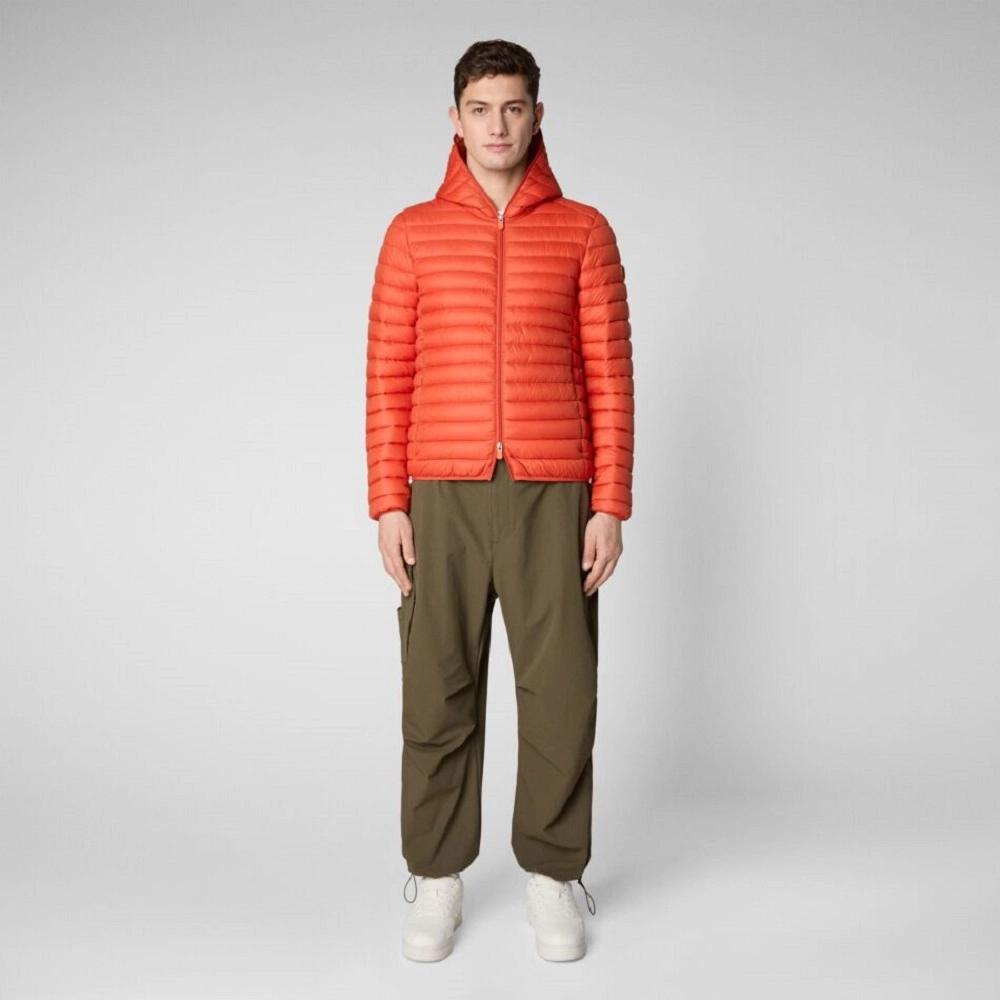 Jas Save The Duck Men Duffy Hooded Jacket Maple Orange 4 Jas Save The Duck Men Duffy Hooded Jacket Maple Orange - Afbeelding 2