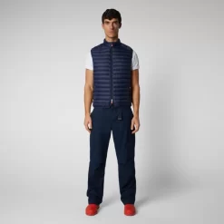 Bodywarmer Save The Duck Men Adamus Vest Navy Blue -ontdek een breed assortiment van outdoor kleding d82410mgiga1690000 03