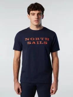 T-Shirt North Sails Men SS T-Shirt Graphic Navy Blue -ontdek een breed assortiment van outdoor kleding hi res 692838 0802 msfront1 750x