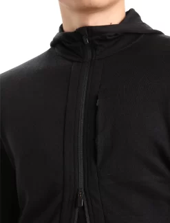 Vest Icebreaker Men Quantum III LS Zip Hoodie Black -ontdek een breed assortiment van outdoor kleding icebreaker5