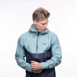 Jas Bergans Men Letto V2 3L Jacket Navy Blue/Smoke Blue -ontdek een breed assortiment van outdoor kleding letto20men20navy20blue smoke20blue205