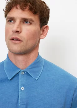 Polo Marc O'Polo Men M24221053056 Azur Blue -ontdek een breed assortiment van outdoor kleding m24221053056 859 3