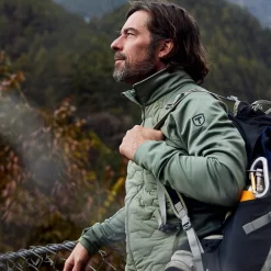 Jas Tenson Men TXlite Hybrid Zip Grey Green -ontdek een breed assortiment van outdoor kleding men20Hybrid20Zip20grey20green204