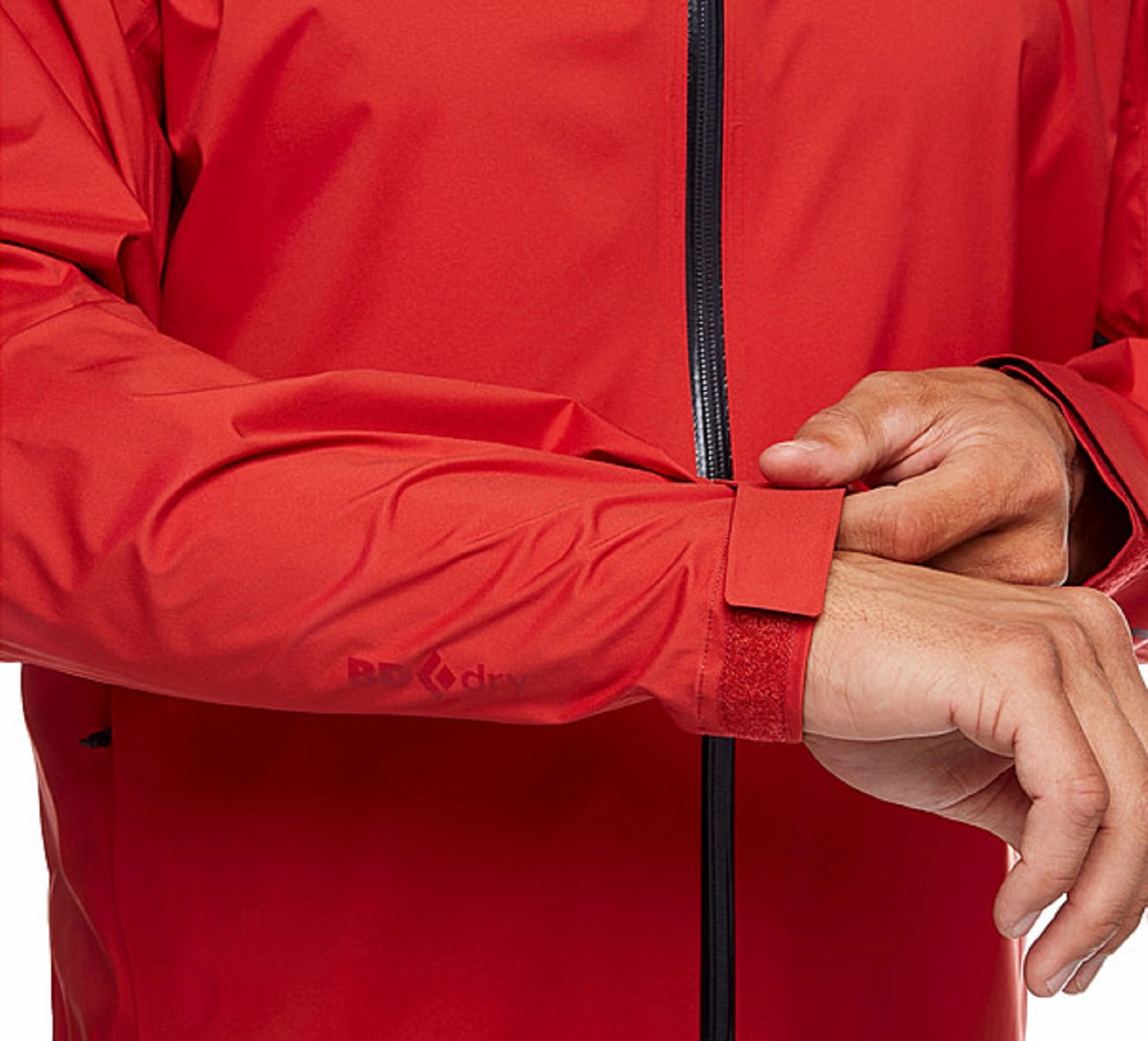 Jas Black Diamond Men Stormline Stretch Rain Shell Red Rock 7 Jas Black Diamond Men Stormline Stretch Rain Shell Red Rock - Afbeelding 5