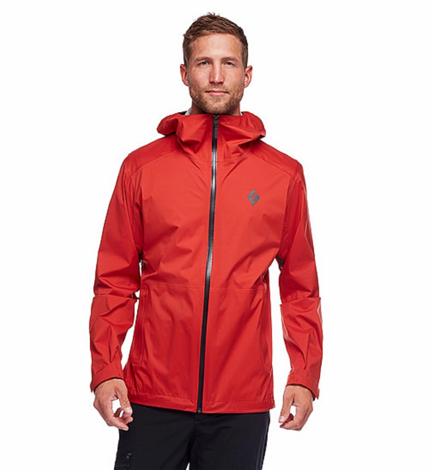 Jas Black Diamond Men Stormline Stretch Rain Shell Red Rock 10 Jas Black Diamond Men Stormline Stretch Rain Shell Red Rock - Afbeelding 8