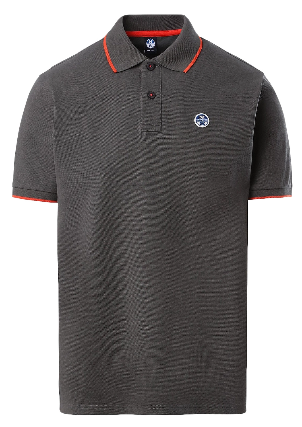 Polo North Sails Men SS Polo With Graphic Asphalt 3 Polo North Sails Men SS Polo With Graphic Asphalt