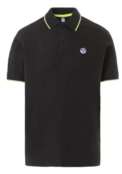 Polo North Sails Men SS Polo With Graphic Black