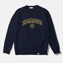 Sweatshirt Edmmond Studios Men Stamp Plain Navy