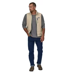 Bodywarmer Patagonia Men Retro Pile Vest Dark Natural -ontdek een breed assortiment van outdoor kleding wbs23 22821 dnat zt3